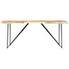 vidaXL Dining Table 180x90x76 cm Solid Mango Wood