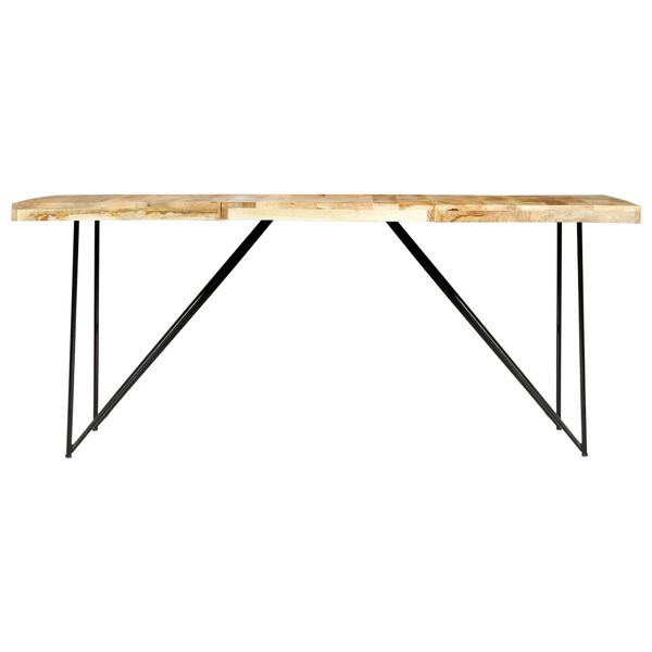 vidaXL Dining Table 180x90x76 cm Solid Mango Wood