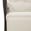 vidaXL Reclining Garden Chair with Footrest Black Poly Rattan
