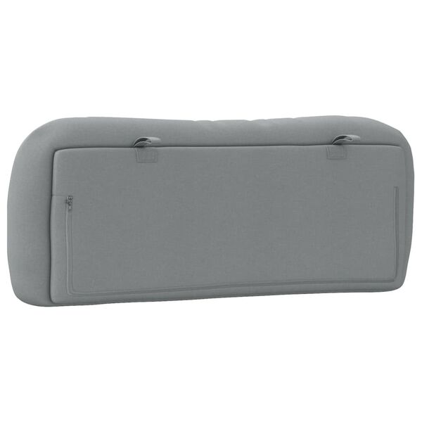 vidaXL Headboard Cushion "Hvar" Light Grey 100 cm Fabric