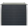 vidaXL Raised Garden Bed Anthracite 100x100x77 cm Galvanised Steel