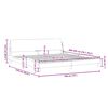 vidaXL Bed Frame "Dover" Black and White 193x203 cm Faux Leather