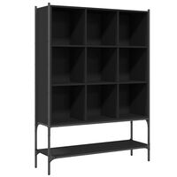 vidaXL Bookcase Black 102x30x141.5 cm Engineered Wood