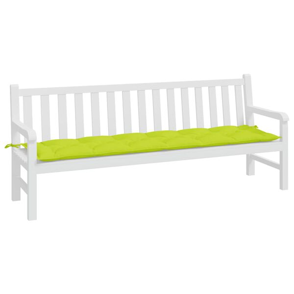 vidaXL Garden Bench Cushion Bright Green 200x50x7 cm Oxford Fabric