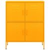 vidaXL Storage Cabinet Mustard Yellow 80x35x101.5 cm Steel