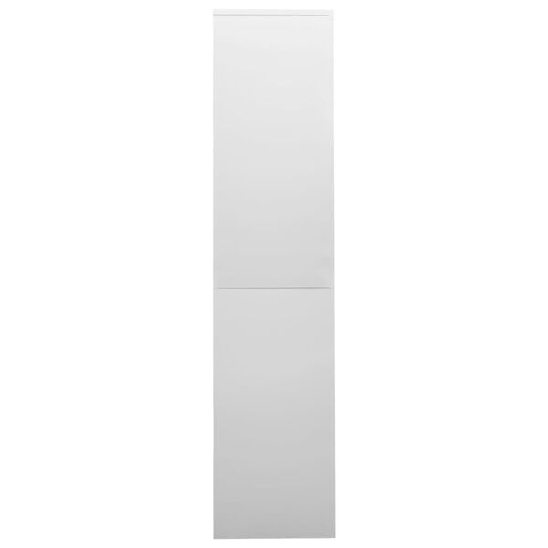 vidaXL Office Cabinet with Sliding Door Light Grey 90x40x180 cm Steel