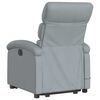 vidaXL Electric Stand up Massage Recliner Chair Light Grey Fabric