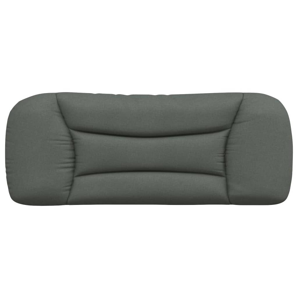 vidaXL Headboard Cushion "Hvar" Dark Grey 100 cm Fabric