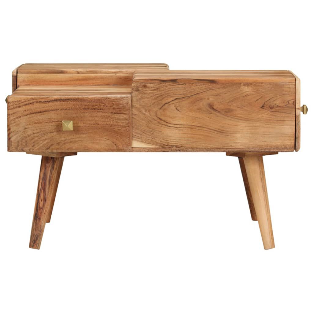 vidaXL Coffee Table 70x60x42 cm Solid Acacia Wood