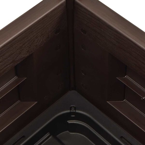 vidaXL Garden Raised Bed PP Anthracite 43x43x35 cm