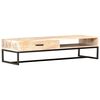 vidaXL Coffee Table White 117x50x30 cm Solid Acacia Wood