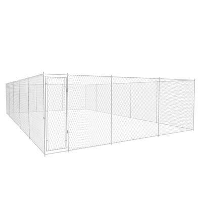 vidaXL Outdoor Dog Kennel Galvanised Steel 950x570x185 cm