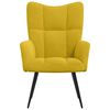 vidaXL Relaxing Chair Mustard Yellow Velvet