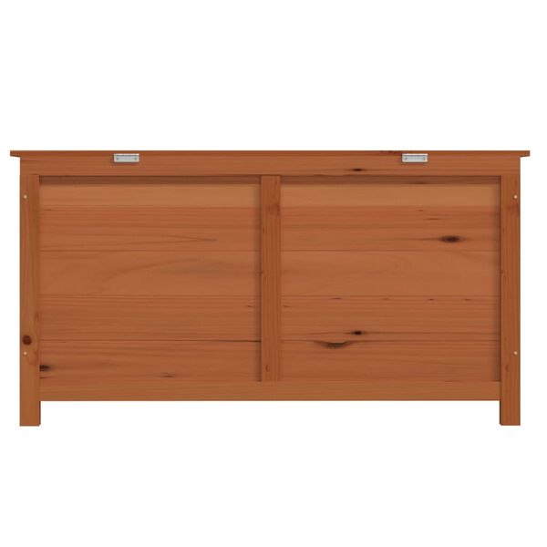 vidaXL Outdoor Cushion Box Brown 100x50x56 cm Solid Wood Fir