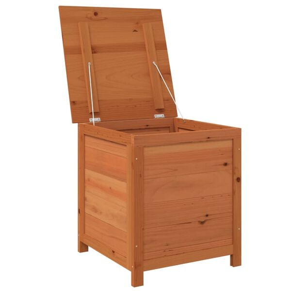vidaXL Outdoor Cushion Box Brown 50x50x56 cm Solid Wood Fir