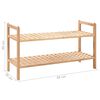 vidaXL Shoe Rack Solid Walnut Wood 69x26x40 cm