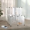 vidaXL Small Animal Cage Transparent 142x74x93 cm PP and Steel