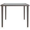 vidaXL Garden Table Grey 48x48x37 cm Steel