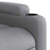 vidaXL Stand up Massage Recliner Chair Light Grey Fabric