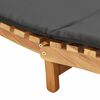 vidaXL Garden Sunlounger Brown 198 x 55 x 58.5 cm Solid Teak Wood