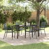 vidaXL Garden Dining Set 5 pcs Anthracite Powder-Coated Steel