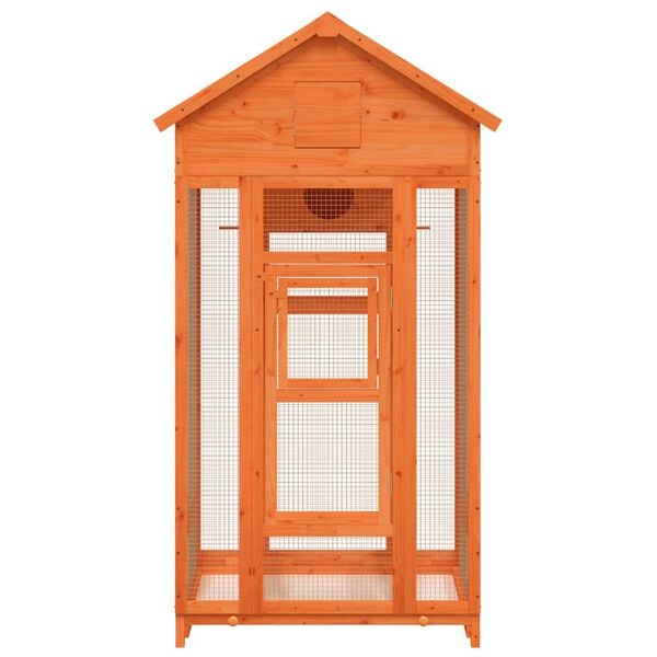 vidaXL Bird House Brown 91.5x53x170 cm Solid Wood Pine