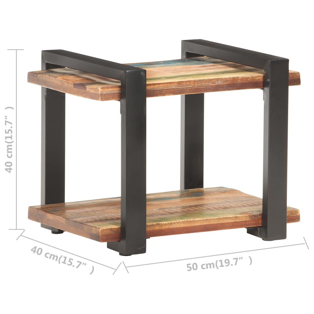 vidaXL Bedside Cabinet 50x40x40 cm Solid Reclaimed Wood