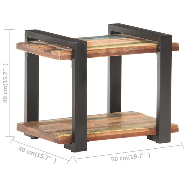 vidaXL Bedside Cabinet 50x40x40 cm Solid Reclaimed Wood