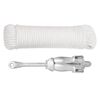 vidaXL Folding Anchor with Rope Silver 3.2 kg Malleable Iron