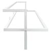 vidaXL Towel Rack White 95x25x22 cm Iron
