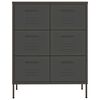 vidaXL Drawer Cabinet Anthracite 80x35x101.5 cm Steel