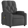 vidaXL Electric Massage Recliner Chair Dark Grey Fabric