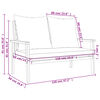 vidaXL Garden Sofa Bench 120 cm with Cushion Solid Wood Acacia