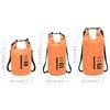 vidaXL Dry Bag with Zipper Orange 15 L PVC
