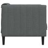 vidaXL Sofa Chair Dark Grey Fabric