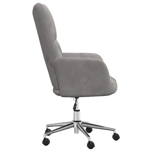 vidaXL Relaxing Chair Light Grey Velvet