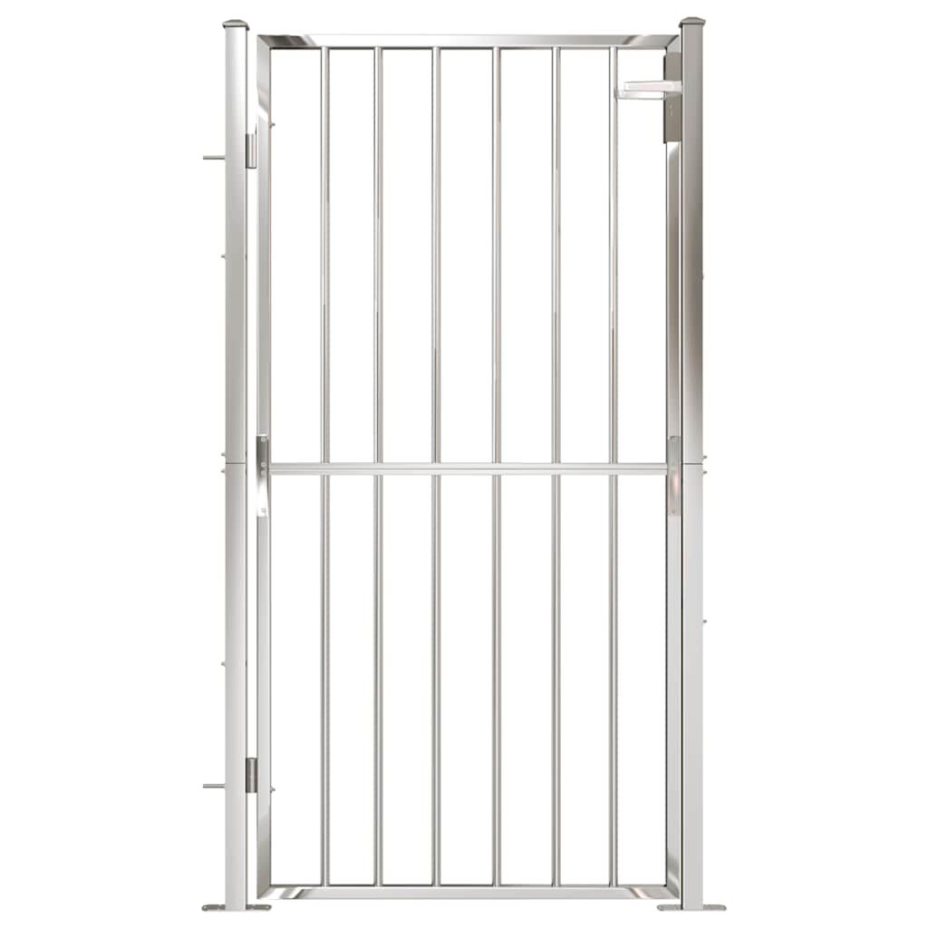 vidaXL Garden Gate 100x180 cm Stainless Steel