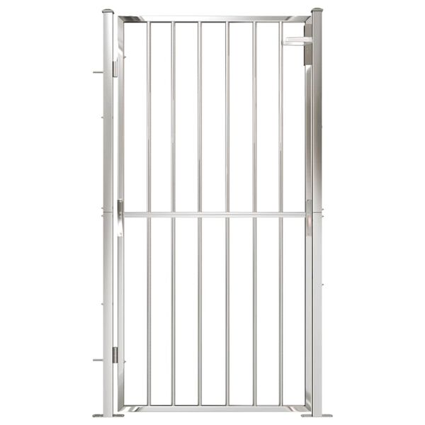 vidaXL Garden Gate 100x180 cm Stainless Steel