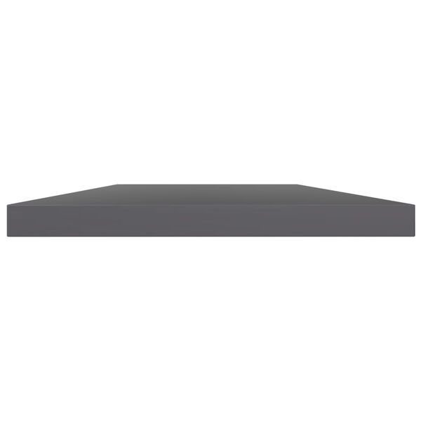 vidaXL Bookshelf Boards 4 pcs High Gloss Grey 60x10x1.5 cm Engineered Wood