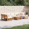 vidaXL 8 Piece Garden Lounge Set with Cushions Solid Wood Acacia