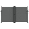 vidaXL Retractable Side Awning Anthracite 140x600 cm