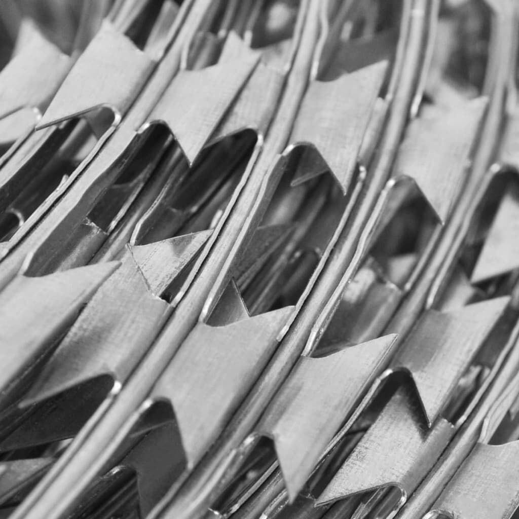 vidaXL Clipped Concertina Razor Wire Galvanised Steel 300 m