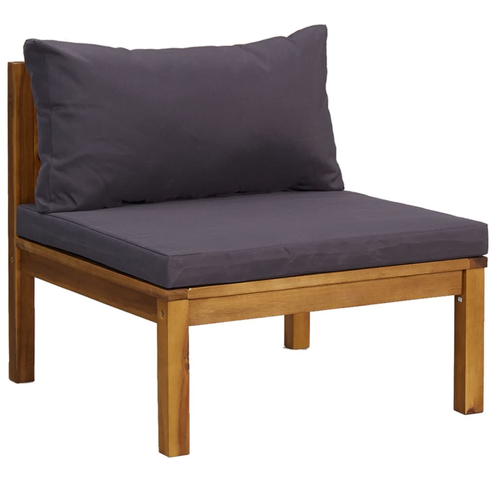 vidaXL 11 Piece Garden Lounge Set with Cushion Solid Acacia Wood