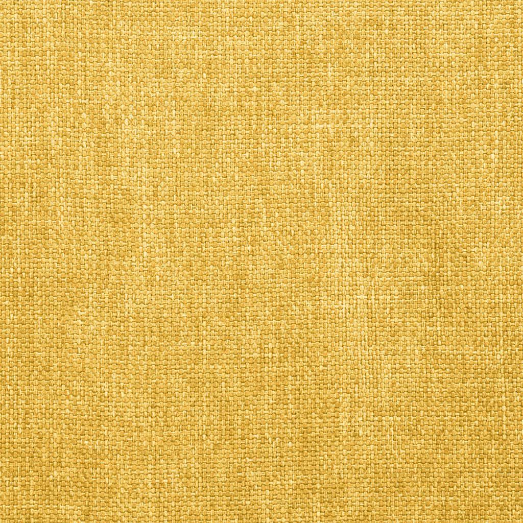 vidaXL Dining Chairs 2 pcs Yellow Fabric