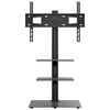 vidaXL Corner TV Stand 3-Tiers for 32-65 Inch Black