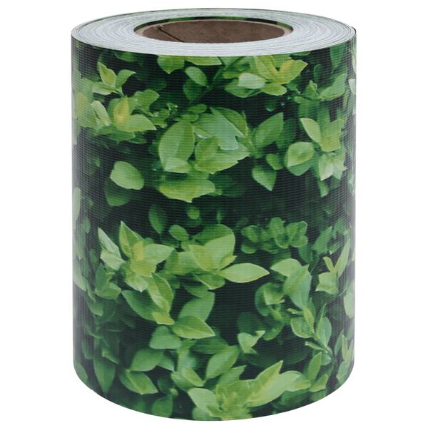 vidaXL Garden Privacy Screen PVC 35x0.19 m Green