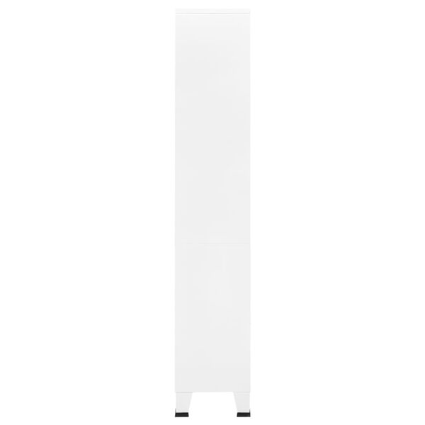 vidaXL Industrial Bookshelf White 80x32x180 cm Steel