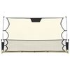 vidaXL Football Rebounder Net Black and Yellow 183x85x120 cm Polyester