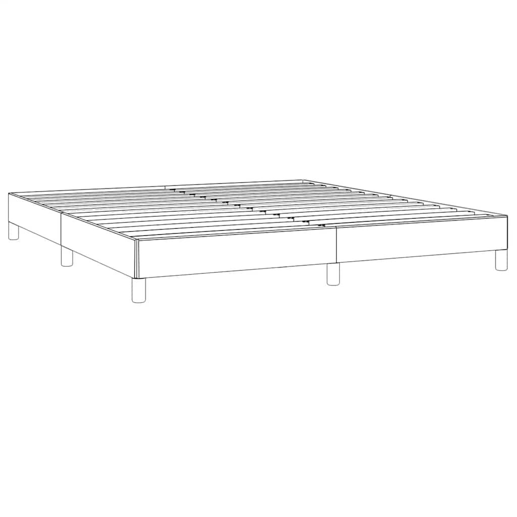 vidaXL Bed Frame without Mattress Light Grey California King Fabric