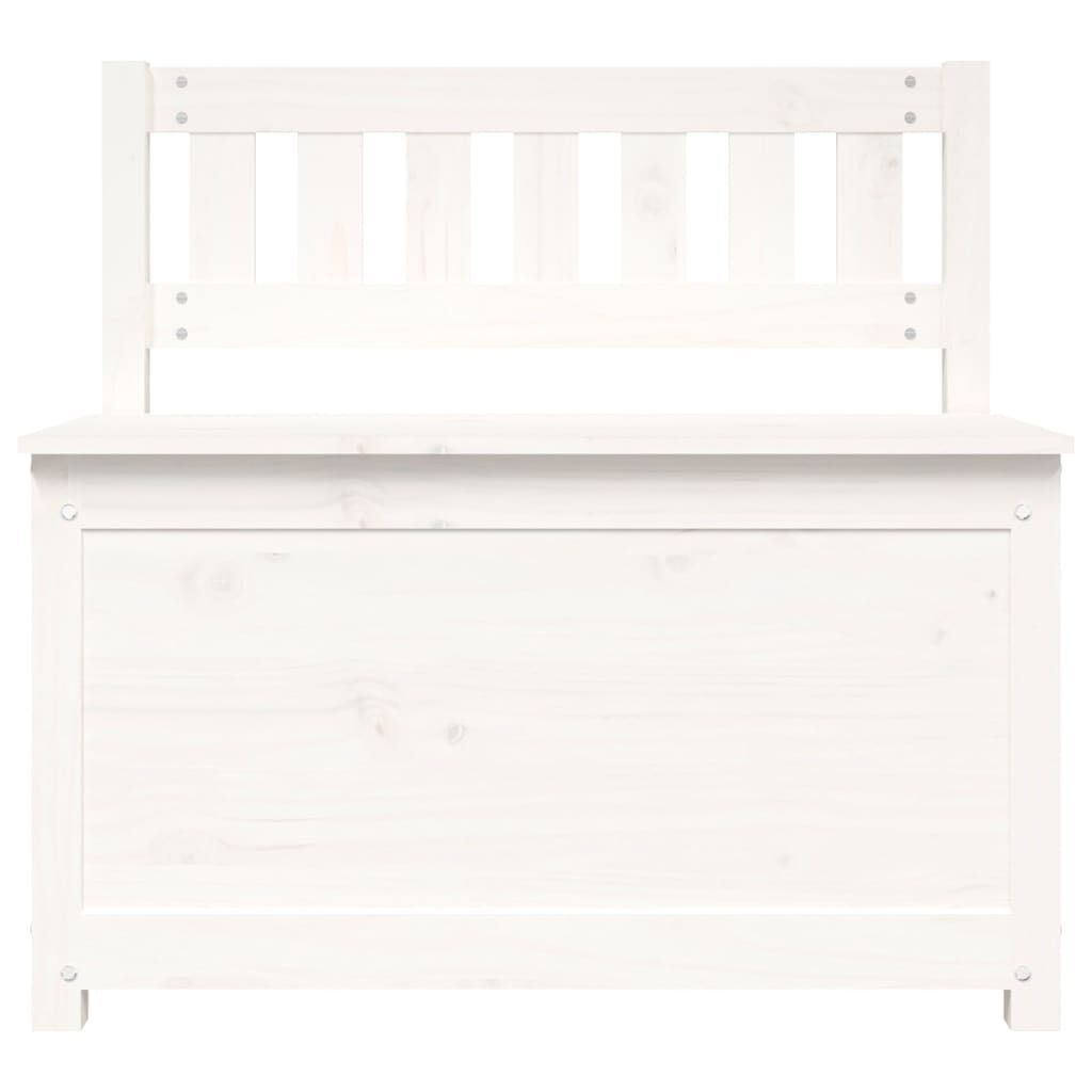 vidaXL Bench White 80x41x77 cm Solid Wood Pine